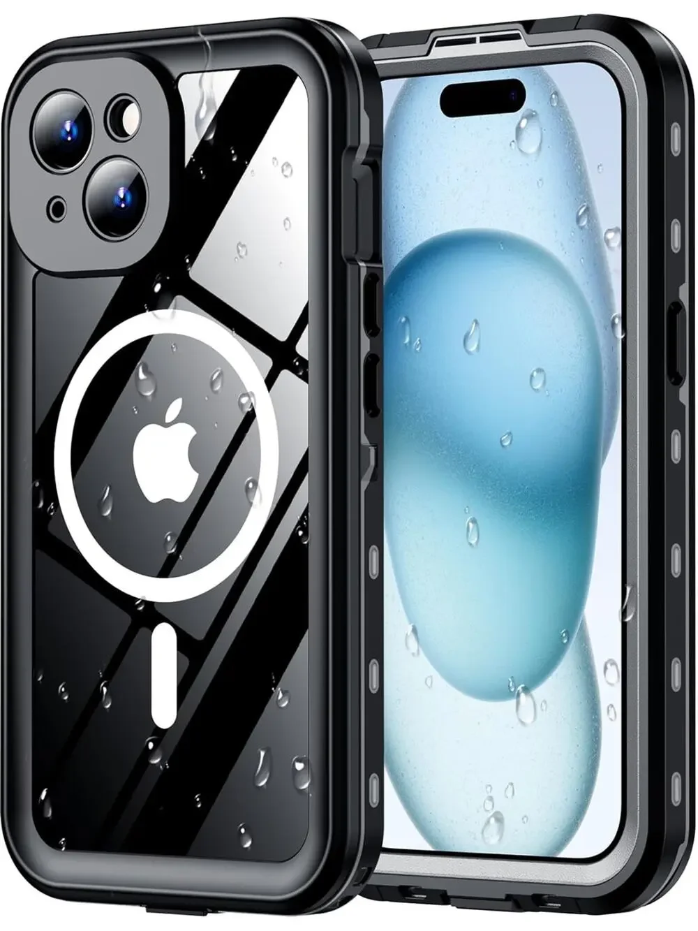 Red2Fire For IPhone 15 Pro Case Waterproof, [Built-In Screen Protector & Camera